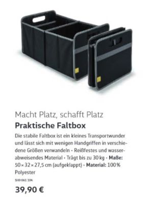 Praktische Faltbox